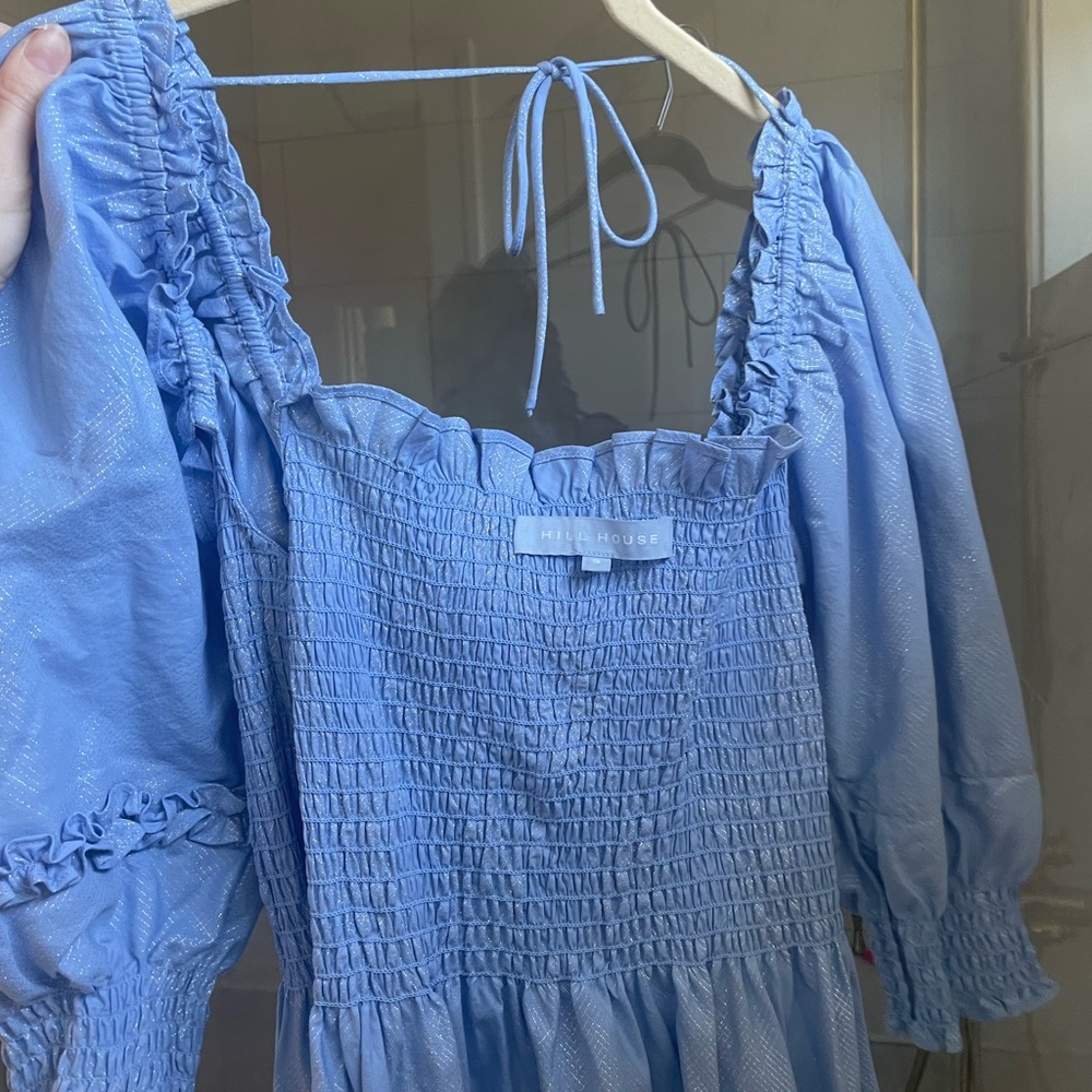 Hill House Nap Dress-Size small-worn once!! Blue sparkle, Nesli Nap Dress